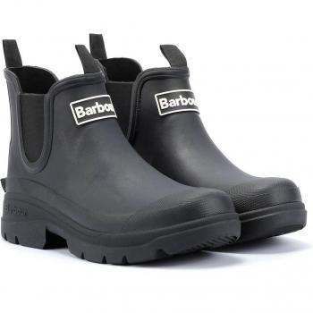 Barbour Nimbus Women's Black Rubber Chelsea Boots