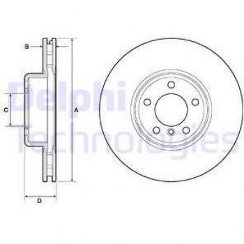 Disco de freno DELPHI BG9157C
