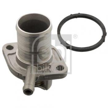 Termostato de refrigerante FEBI BILSTEIN 104909 con carcasa y junta para Renault Clio, Kangoo y Twingo