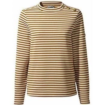 Craghoppers Balmoral Crew Nk - Forro Polar para Mujer, Mujer, Color Spiced Copper Stripe, tamaño 10