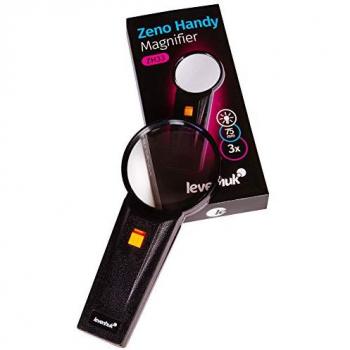 Lupa Levenhuk Zeno Handy ZH33 - Lente de aumento portátil con luz LED y diseño ergonómico