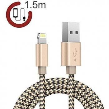 Lightning Cable Zeuste , Cable de Conexión, [3PACK 1.5M] Cable de Cargador y Sincronización con USB Compatible para iPhone SE/6s/6s Plus/6/5, iPad 4, iPad Air, iPad mini