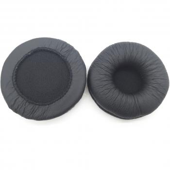 70 mm 7 cm funda de almohada de piel sintética cojín redondo esponja almohadillas orejeras tazas, almohadillas de espuma de repuesto para SENNHEISER Auriculares Sennheiser HD 25 HD25 HD25-SP HD25SP HMD25 HME25 HMEC25 – 1 II HD25 PC150 PC151