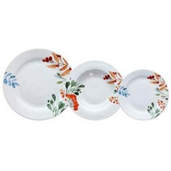 Tognana Ariel - Vajilla de 18 piezas, porcelana, multicolor