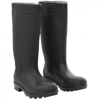 Botas de Agua de Lluvia Impermeables Antideslizantes PVC Negro Talla 38, 39, 40 y más