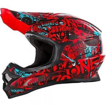 3SERIES Helmet ATTACK black/red/teal XL