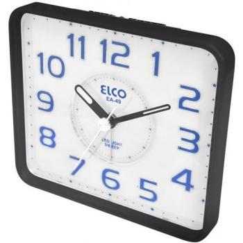 Reloj Despertador Analógico con Luz LED Elco EA49