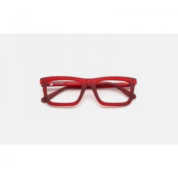 Kway Complet Red Men's Eyeglasses Red Size 52 - Frame Only with Blue Light Block Available