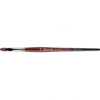 Escoda Versatil Series 1542 - Pincel de acuarela y acrílico con mango corto Kolinsky sintético brillante