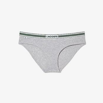 Braguita Heritage gris Lacoste para mujer, talla XL, modelo 8F1333, cierre de las mujeres, color argent chine