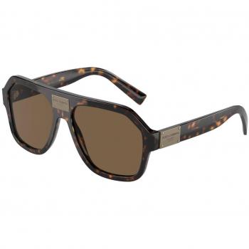 Dolce & Gabbana DG4433F Asian Fit 502/73 Anteojos de Sol para Hombre Tortoiseshell, Lentes de Sol, Gafas de Sol, Ajuste Asiático, Careyshell