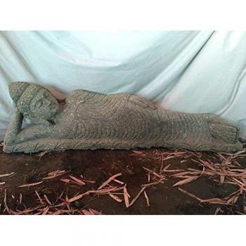 Estatua de Jardín Buda Tumbado de Piedra Natural 150cm - Colección Wanda