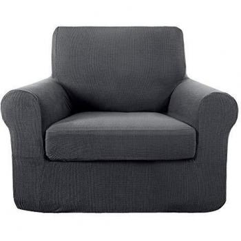 Deconovo Funda de Sofá para Salón 1 Plaza 84 x 90 x 91 cm Gris