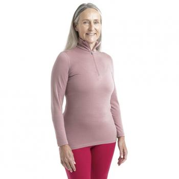 Camiseta interior Icebreaker 200 Oasis Long Sleeve Crewe Femenino Rosa Perlado M