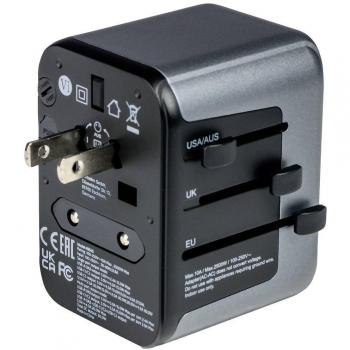 Adaptador de enchufe eléctrico Universal con puertos USB UTA-03