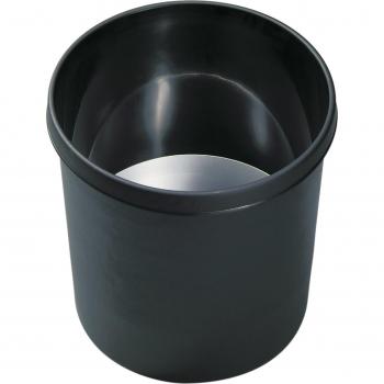 Basura Helit H6107895 Seguridad, duramente inflamable, 12 L, negro