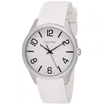 Calvin Klein Men's Analogue Quartz Watch with Silicone Strap K5E511K2