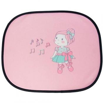 Parasoles para ventanillas de coche WALSER 30255 - Set de 2, diseño Ballet Doll rosa
