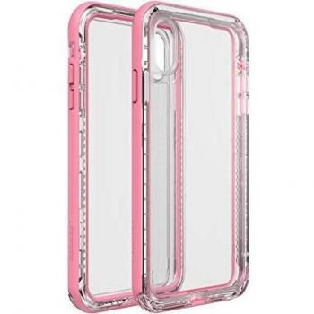LifeProof Next - Funda Anti caídas y Anti Polvo para iPhone XS MAX, Rosa y Transparente