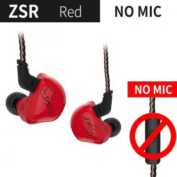 Auriculares Intrauditivos Deportivos KZ ZSR 1DD + 2BA HiFi con Controlador Dinámico y Cancelación de Ruido, Cable de Repuesto para AS10, ZS10 y ZST