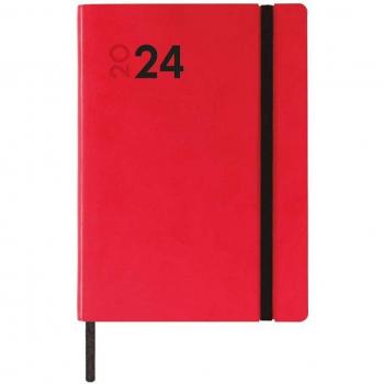 Finocam Agenda Encuadernada 2024 Dynamic Mara Y4 Rojo 120x170mm Día Página Español