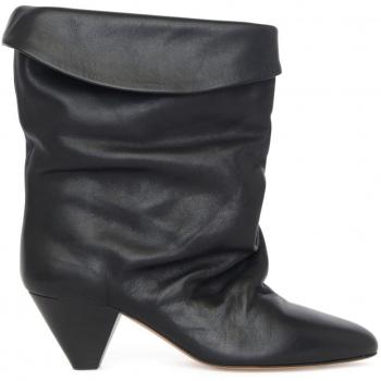 Isabel Marant Women's Riska Boot With Turn-Up in Black, Size 40, 24ABO0126FAB3A04S
