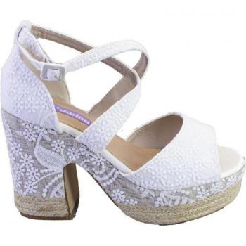 Alpargatas de mujer Mandarina Paris blancas 524