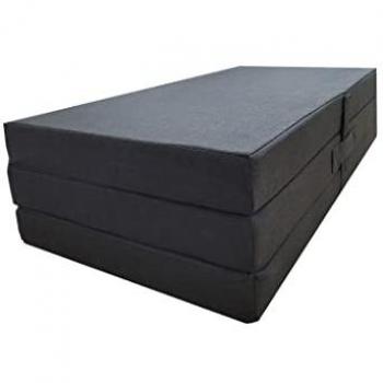 Colchón Plegable Camper Desenfundable Gris 120x190 cm - Núcleo D28 Kg/m3 para Furgonetas, Caravanas y Camping