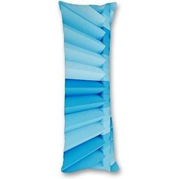 whiangsfoo diseño moderno Solid Color naranja azul turquesa cuerpo funda de almohada Funda de almohada de 20 X54