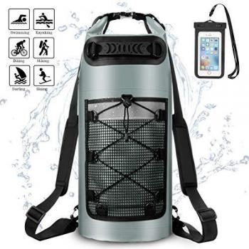 ALEENUN Nuevo Bolsas Estancas, Bolsa Seca Impermeable con Caja de Teléfono Impermeable Gratis, Correa Ajustable Playa, Viaje, Nadar, Deportes acuáticos,10L/20/30L.