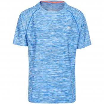 Trespass Gaffney Camiseta de Manga Corta, Hombre, Bright Blue Marl, L