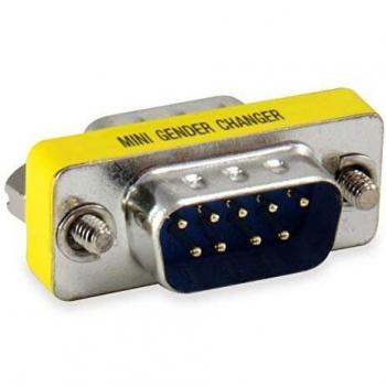 Equip 124300 - Adaptador de Cable Macho-Macho, Color Gris