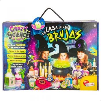 Juego Científico Lisciani Crazy Science - Kit para Hacer Pociones Mágicas, Incluye Accesorios y Purpurina, Juguete Educativo de Ciencia para Niños +7 Años
