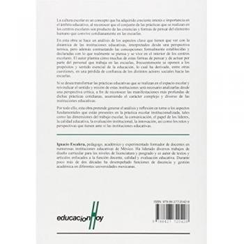 Instituciones educativas y Su Cultura: Prácticas y creencias construidas a través del tiempo: 199