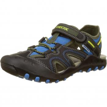 Geox JR Sandal Kyle A, Sandalias Punta Cerrada Niños, Negro