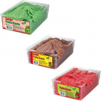 Haribo Pasta Basta Sour Set, 3 Tipos. Gominolas de Fruta, 3 x 1125 g