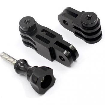Soporte de Aluminio para Gopro 9 y 10, Brazo de 3 Vías CNC con Extensión Pivotante + Tornillo para Go Pro 8, 7, 6 y Xiaomi Yi 4K