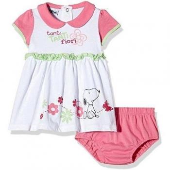 Bimbus Abitino Jersey Snoopy - Vestido bebé-niñas, Blanco