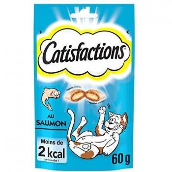 Catisfactions Premios para Gatos, Sabor Salmón