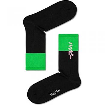 Calcetines Happy Neo 3/4 Crew - Estampados Originales, Talla 36-40 y 41-46, Tejido Suave