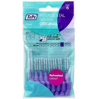 Tepe Interdental Brush Size 6 (1.1mm, Purple, 8 Units)