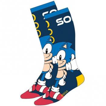 Calcetines Sonic The Hedgehog Personaje Azul Oscuro Talla 35/41