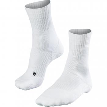 Falke TE2 Tennis Socks Men White, Size 42-43, 1 Pair Ergonomic Cushioned Medium Volume