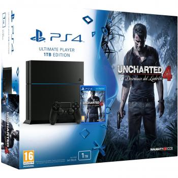 PlayStation 4 - Consola 1 TB + Uncharted 4