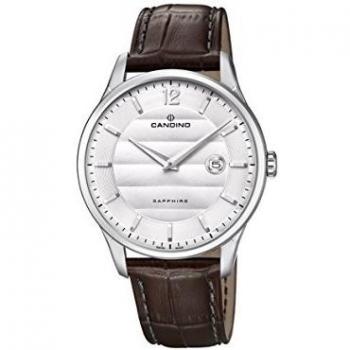 Candino - Reloj de hombre C4638/1 Gents Classic Timeless de piel color marrón