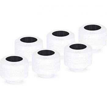 Alphacool 17483 Icicle Pro 13 mm HardTube Fitting G1/4 - White Sixpack Connection Water Cooling