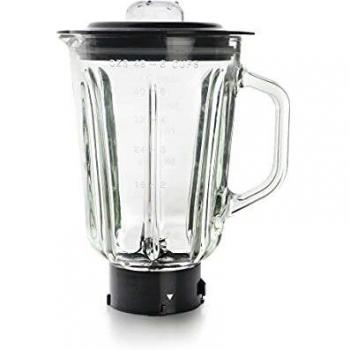 Lacor 69684 Jarra para Batidora Complet, Recipiente Cristal, Ideal para Zumos, Batidos y Cremas, 4 Cuchillas, Tapa de Cierre Hermético, 1.5 L, 1.5 litros