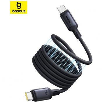 Baseus PicoGo Cable Magnético de Silicona Líquida USB-C a USB-C 240W para iPhone, Xiaomi, Laptop y Tableta