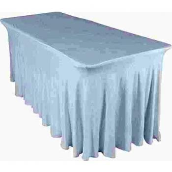 Funda elástica blanca para mesa plegable de 8 personas (180 cm)