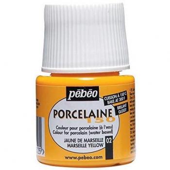 pebeo-pittura al agua para porcelana y gres Porcelaine 150-giallo de marsiglia-flacone 45 ml.